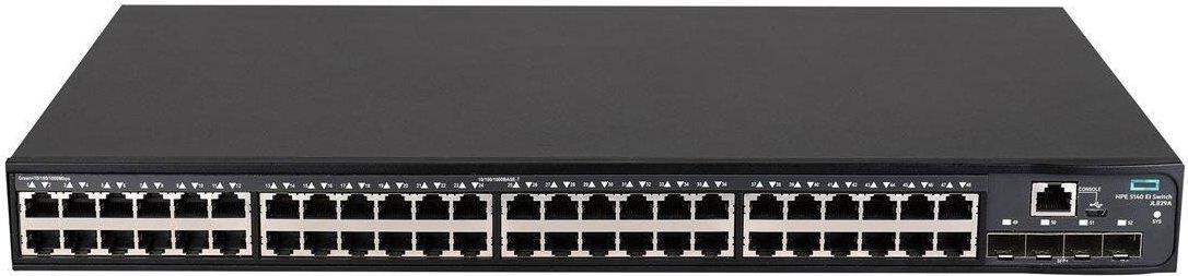 HPE FlexNetwork 5140 48G 4SFP+ EI Switch L3 Smart 48 x 10/100/1000 + 4 x 10/1 Gigabit Ethernet SFP+ Rack Mount (JL829A)