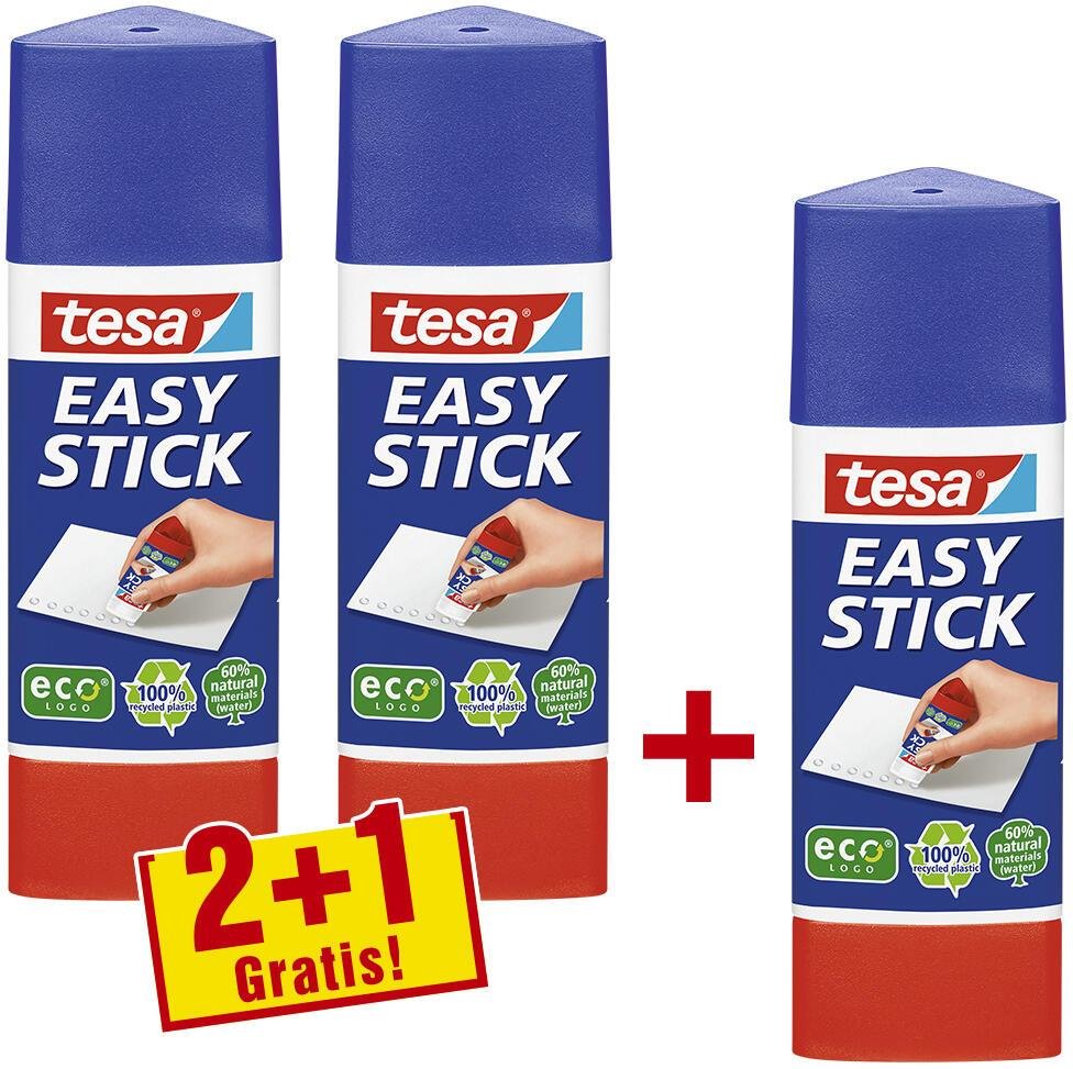 Thumbnail - tesa EASY STICK ecoLOGO Klebestifte 25,0 g + GRATIS 1 St.