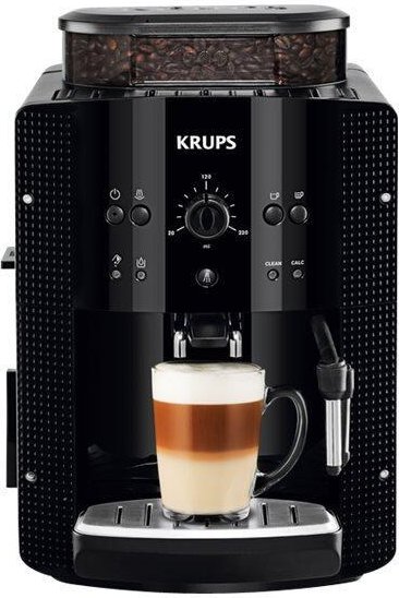 Krups EA8108 - automatische Kaffeemaschine mit Milchaufschäumer - schwarz