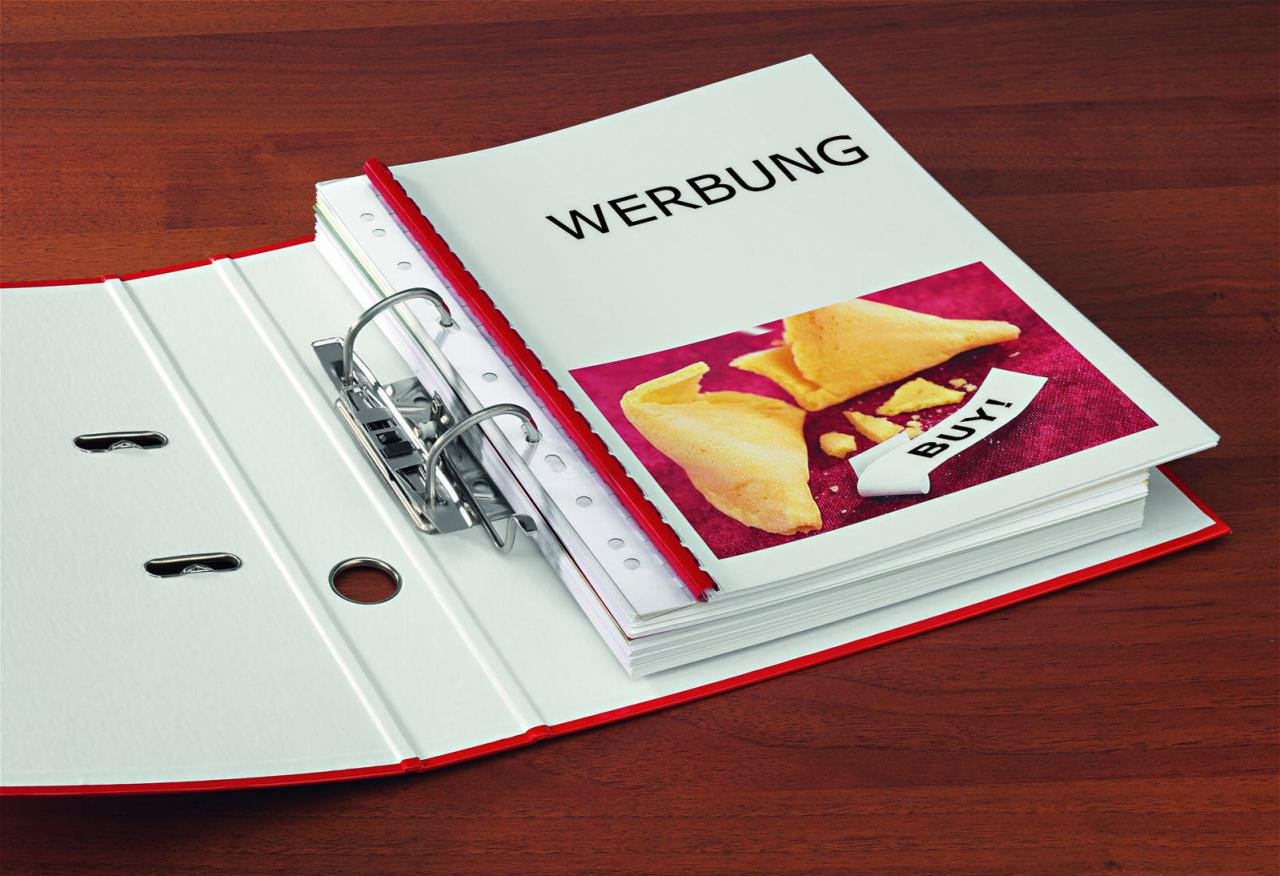 Thumbnail - Abheftstreifen für Kunststoffbinderücken US Teilung - 21 Ringe