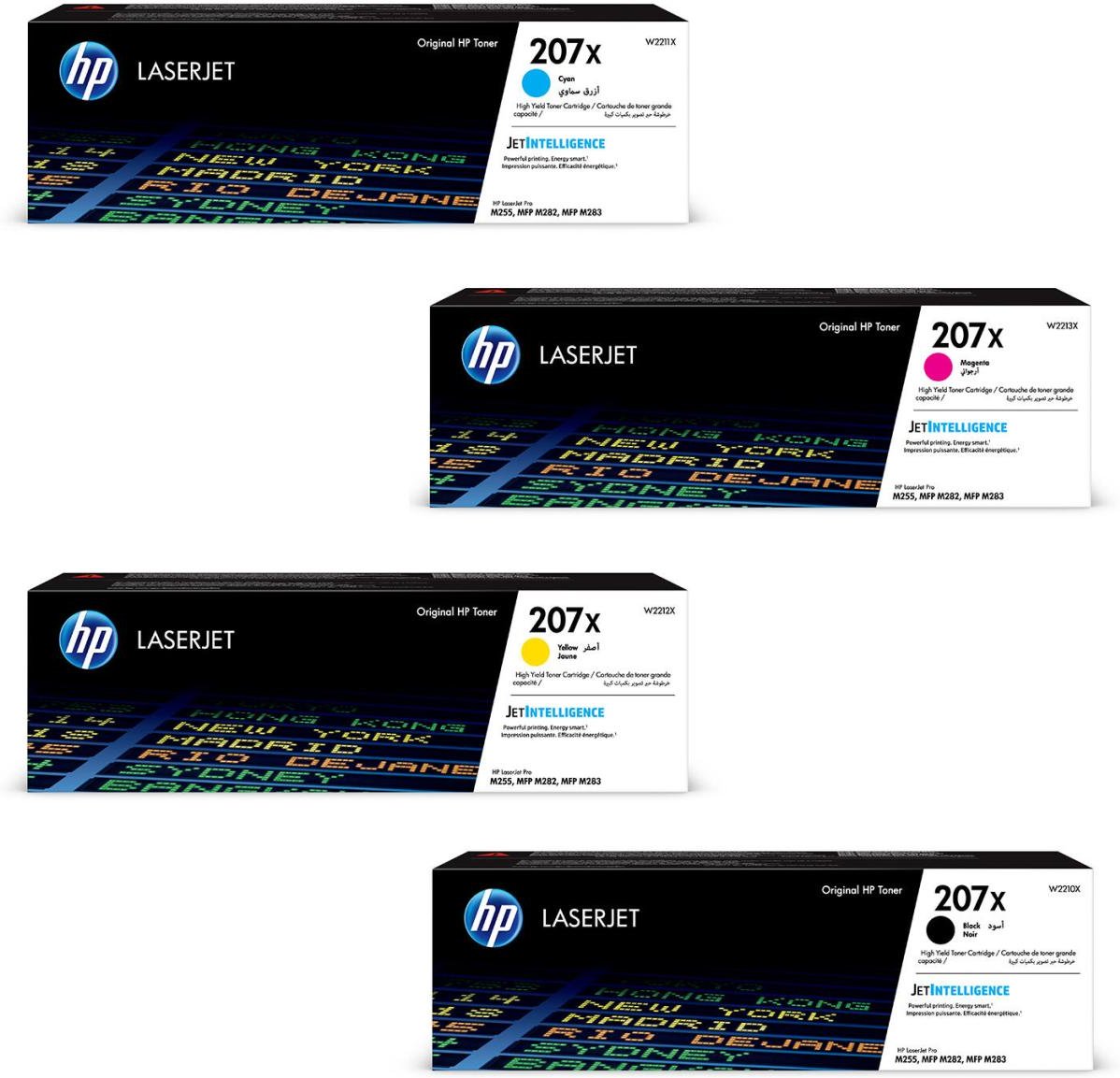 HP Original 207X Toner - 4er Multipack (W2211X, W2213X, W2212X, W2210X)