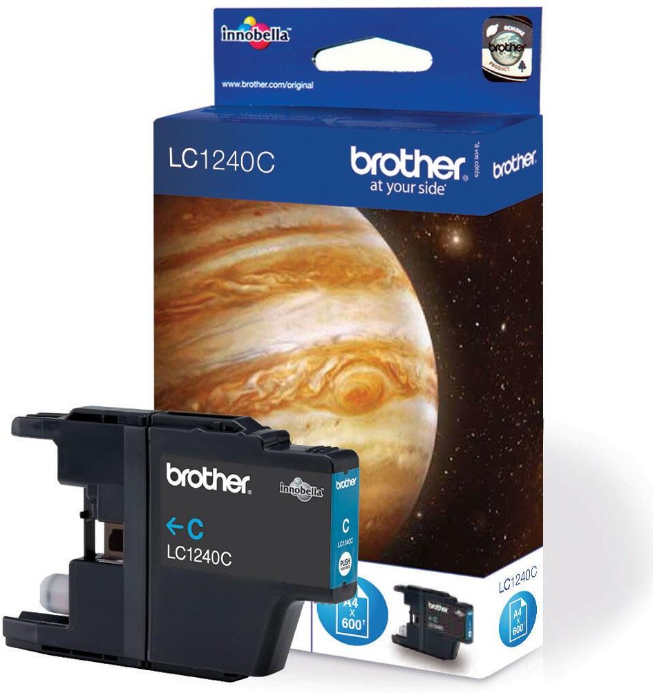 Brother Original LC-1240C Druckerpatrone cyan 600 Seiten (LC1240C)