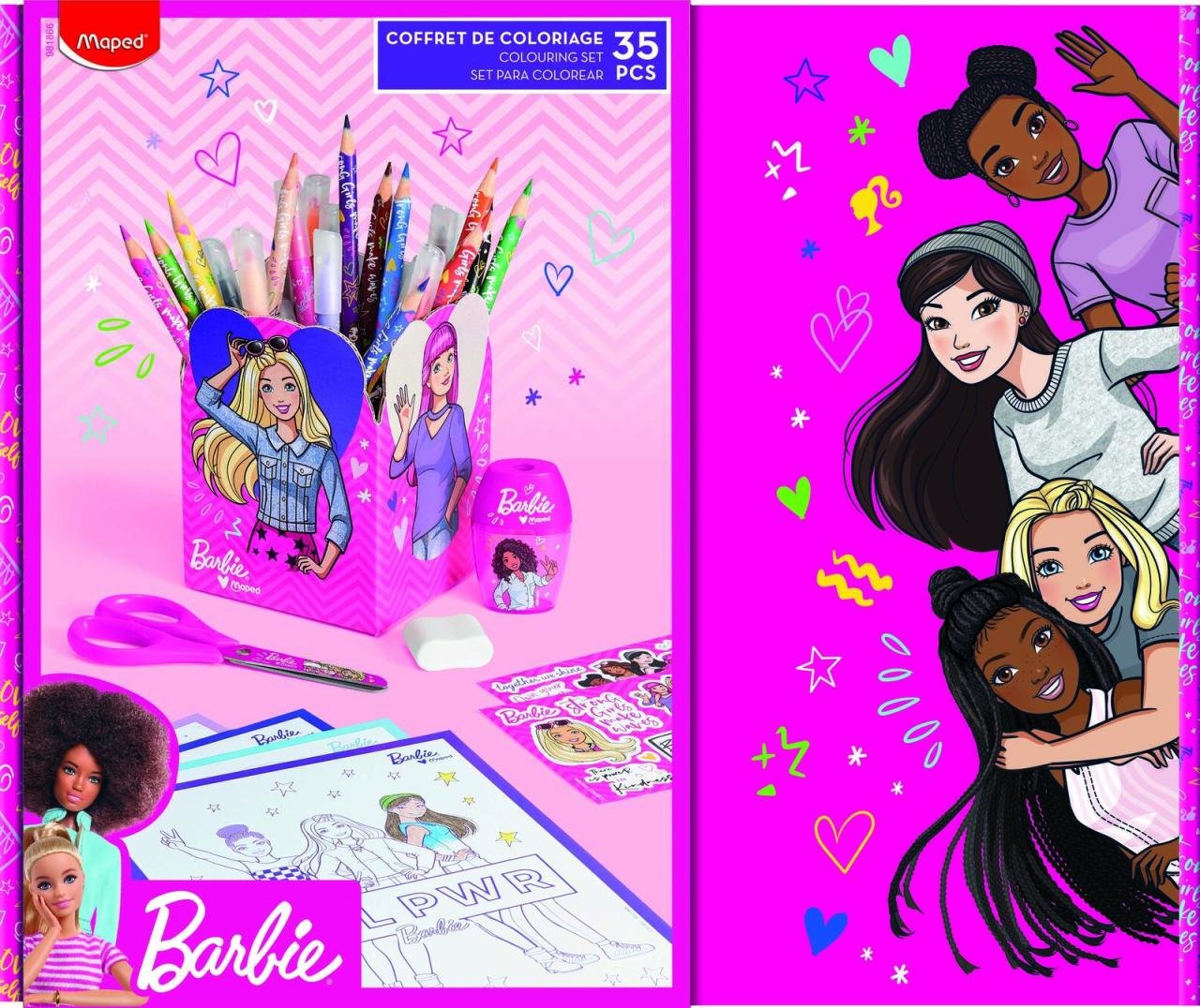 Thumbnail - maped Malset Barbie Mehrfarbig