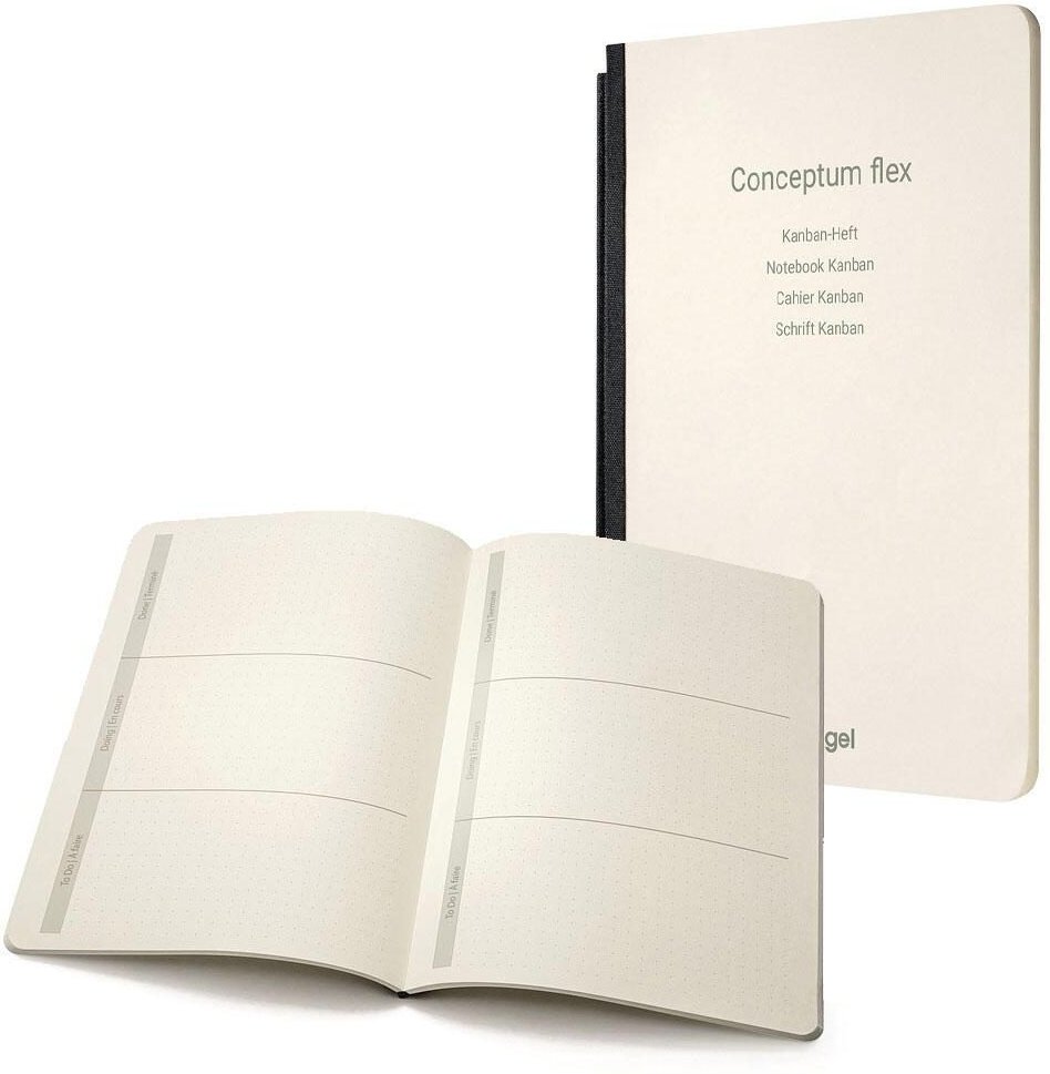 SIGEL Notizheft für Konferenzmappe DIN A5 punktraster, 92 Seiten