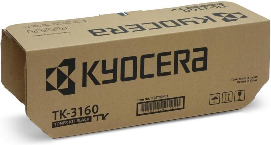Kyocera Original TK-3160 Toner schwarz 12.500 Seiten (1T02T90NL0) für ECOSYS P3045dn