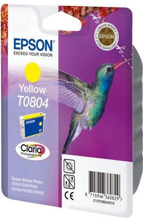 Thumbnail - Epson Original T0804 Kolibri Druckerpatrone gelb 520 Seiten 7ml (C13T08044011)