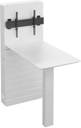 Hagor CON-Line® W Table 32 - 55" Medienstele Boden-Wand-Montage inkl. Stehtisch