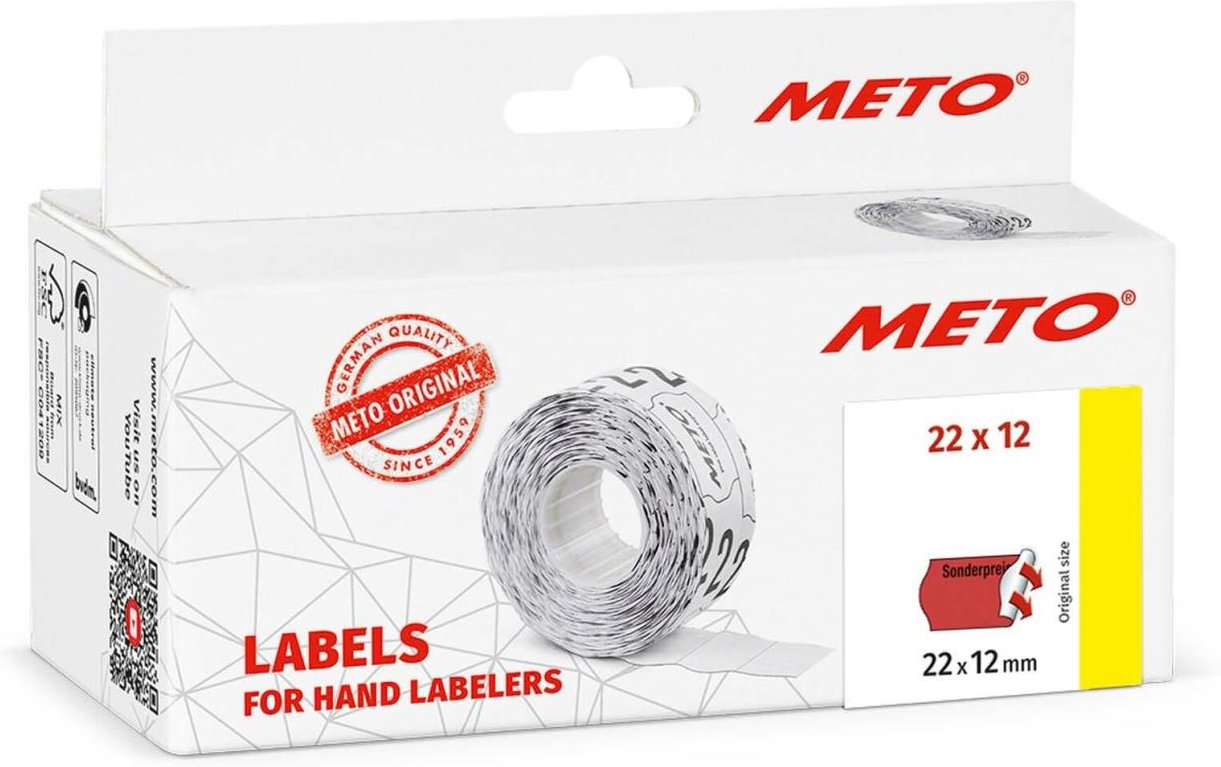 Thumbnail - METO Preisetiketten "Sonderpreis" 22,0 x 12,0 mm