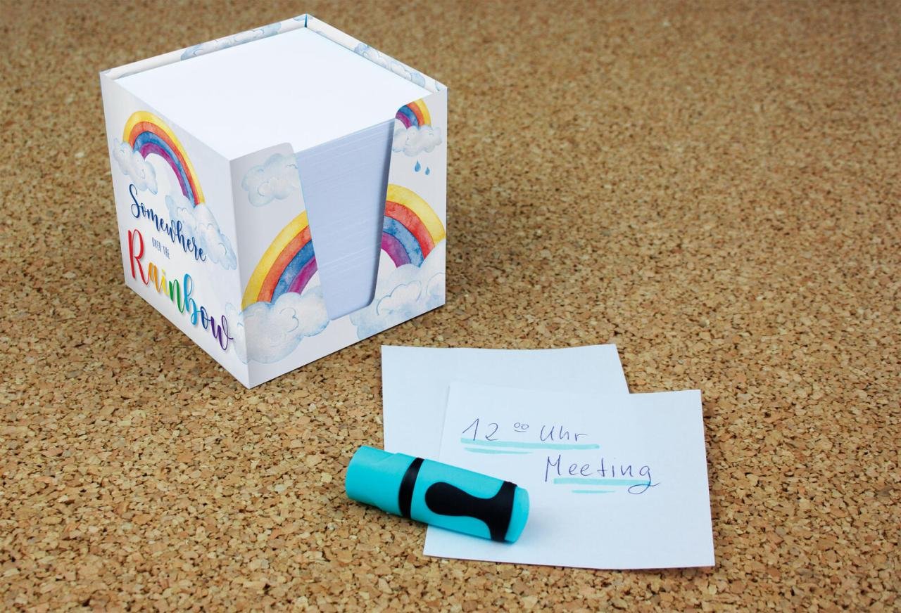 Thumbnail - RNK-Verlag Zettelbox mehrfarbig inkl. ca. 900 Notizzettel