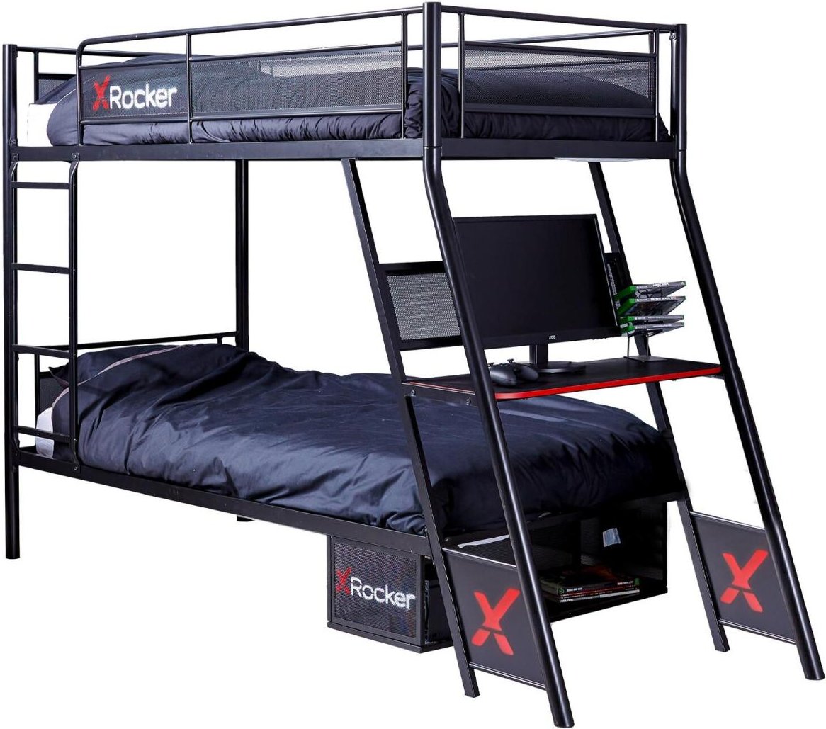 X Rocker Armada Gaming-Etagenbett mit Schreibtisch