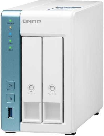 QNAP TurboStation TS-231P3-4G 2 Einschübe NAS-Server Leergehäuse (TS-231P3-4G)