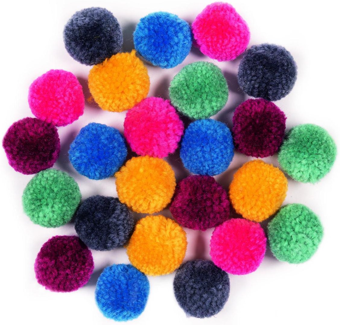 Thumbnail - folia Pompons farbsortiert