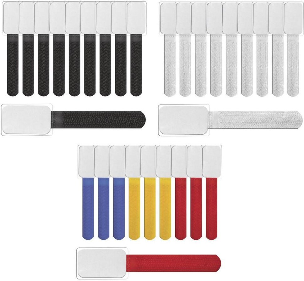 LABEL THE CABLE Klettkabelbinder schwarz