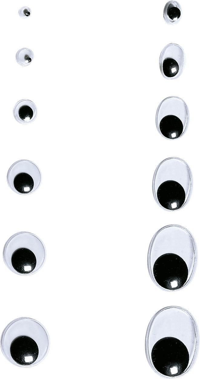 folia Wackelaugen weiß