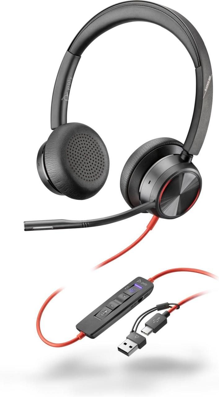 Poly Blackwire 8225-M Stereo Headset On-Ear