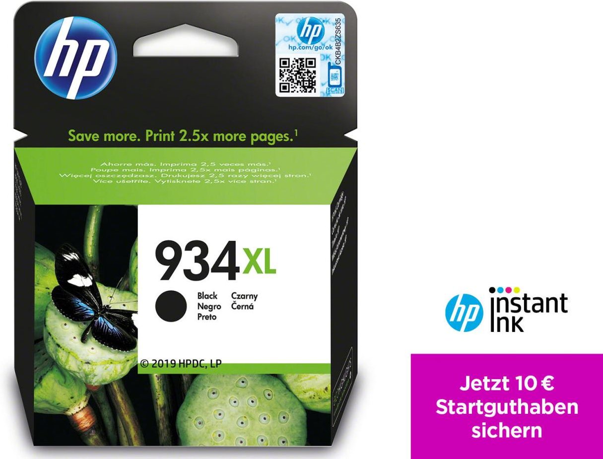 HP Original 934XL Druckerpatrone schwarz 1.000 Seiten 25,5ml (C2P23AE)
