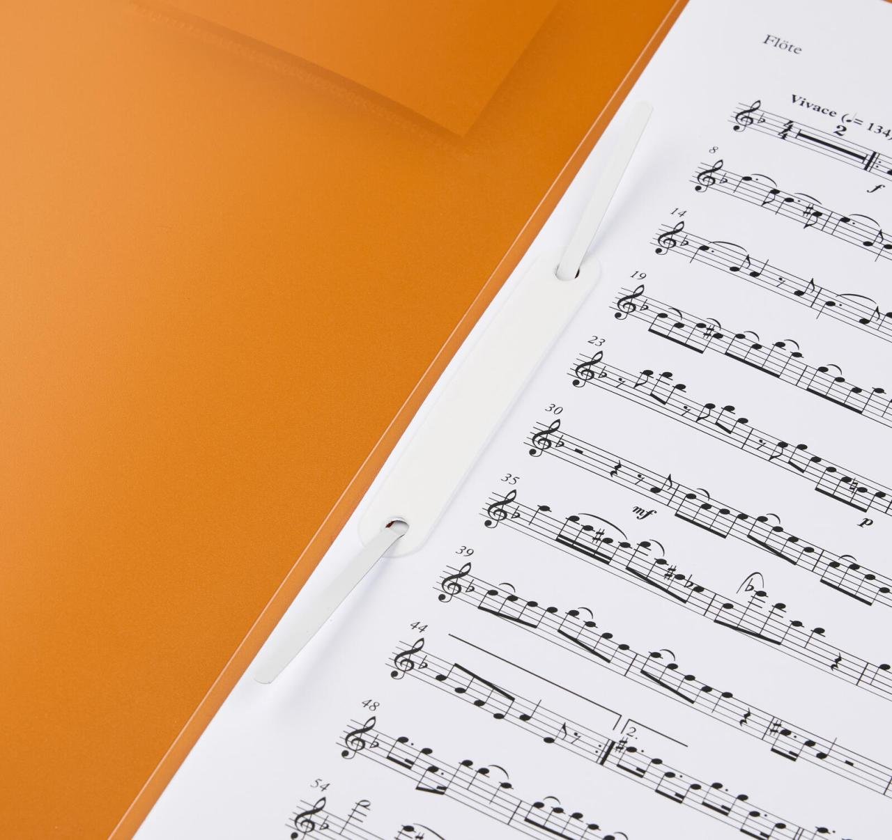 BRUNNEN Schnellhefter DIN A4 Polypropylen (PP) orange transluzent