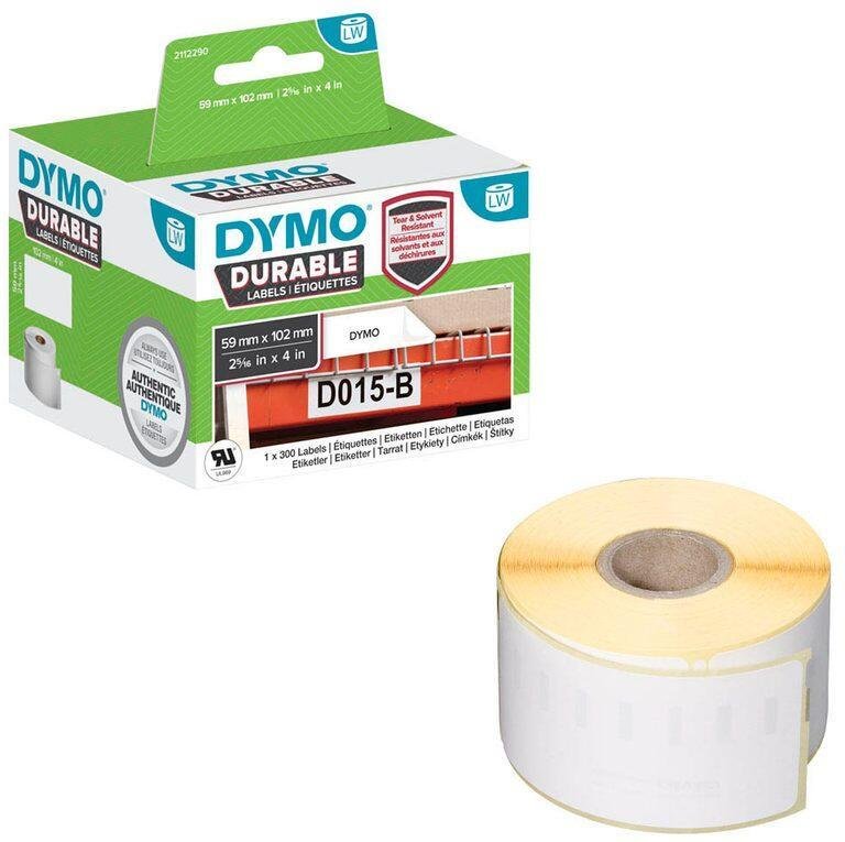 DYMO Etikettenrolle für Etikettendrucker 1933088 weiß, 59,0 x 102,0 mm