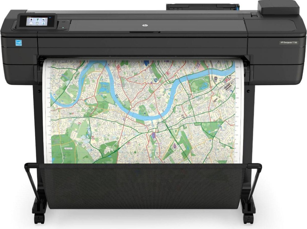 HP DesignJet T730 Tintenstrahl-Großformatdrucker Plotter