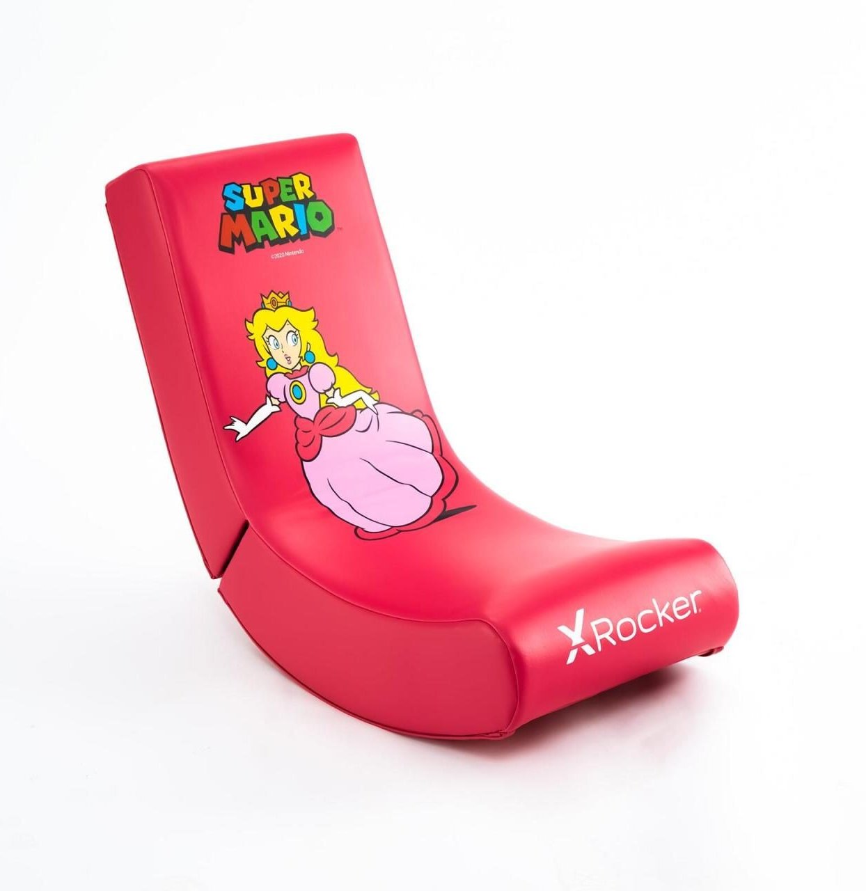 X Rocker Nintendo Super Mario™ Floor Rocker Gaming-Bodensessel im Peach Design für Kinder & Jugendliche - pink