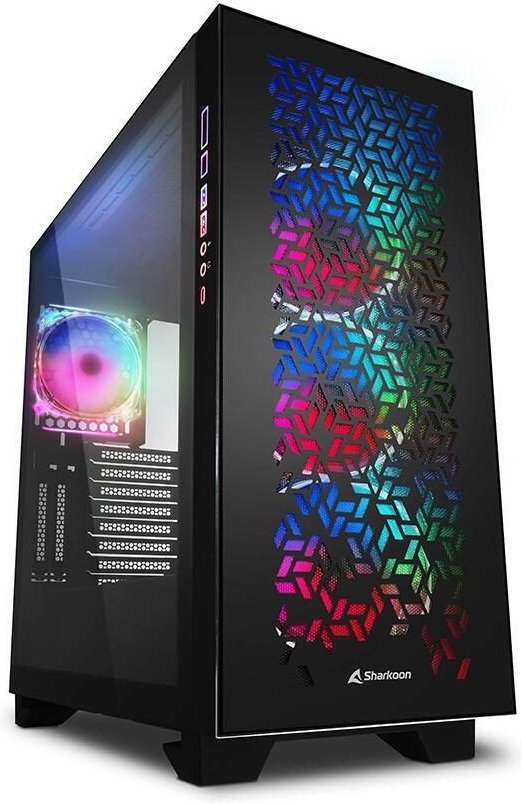 Sharkoon PC Gehäuse Elite Shark CA300H Black ATX E-ATX schwarz
