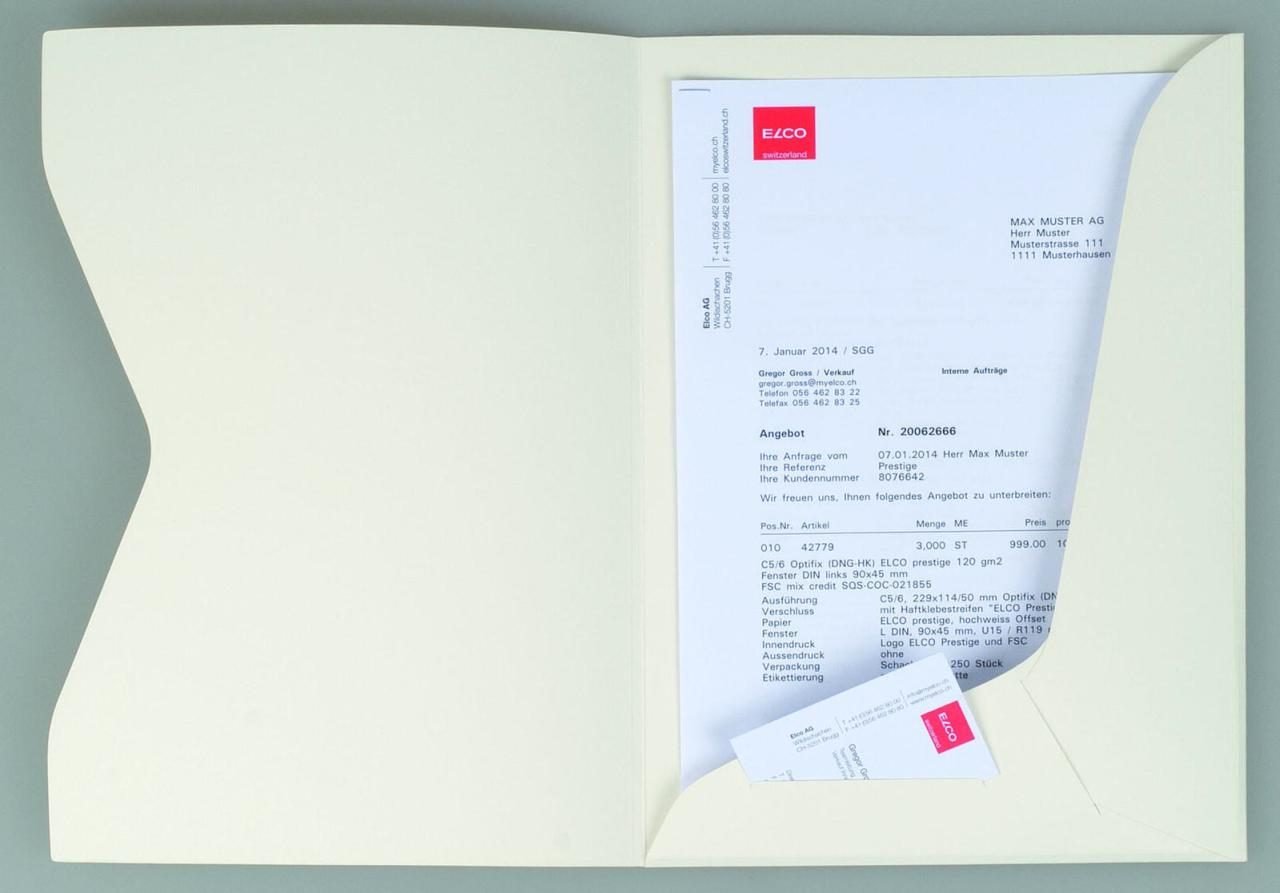 ELCO Angebotsmappen für DIN A4 ivoire