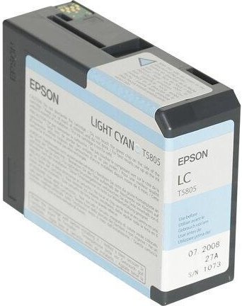 Epson Original T5805 Druckerpatrone cyan hell 80ml (C13T580500)