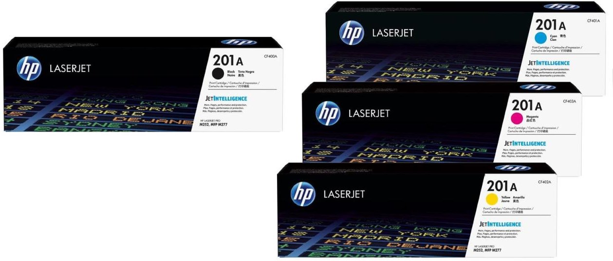 HP Original 201A Toner - 4er Multipack (CF401A, CF402A, CF403A, CF400A)