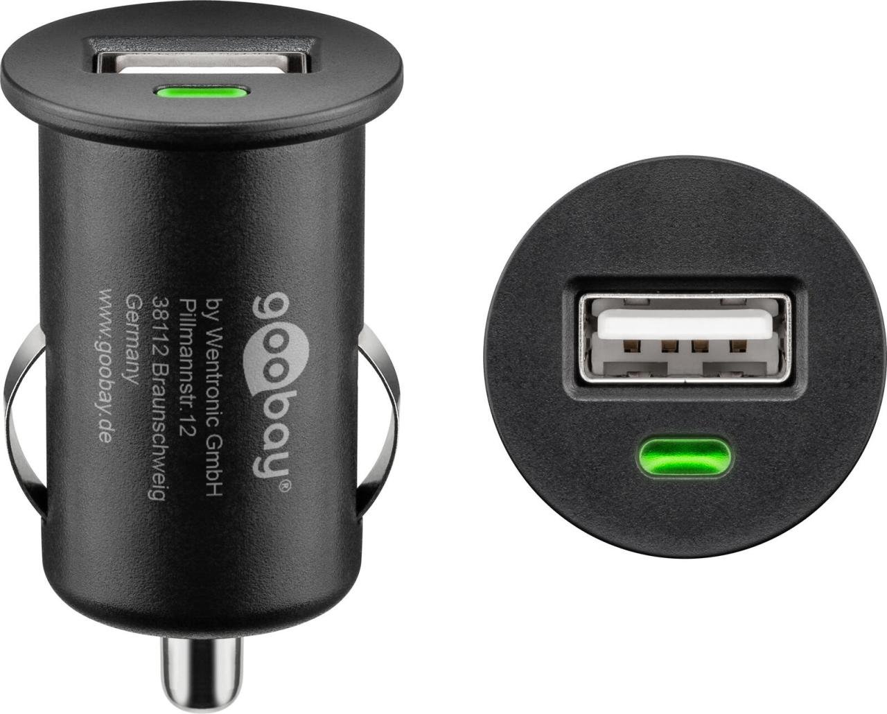 goobay Kfz-Ladeadapter USB-Autoladegerät 1A