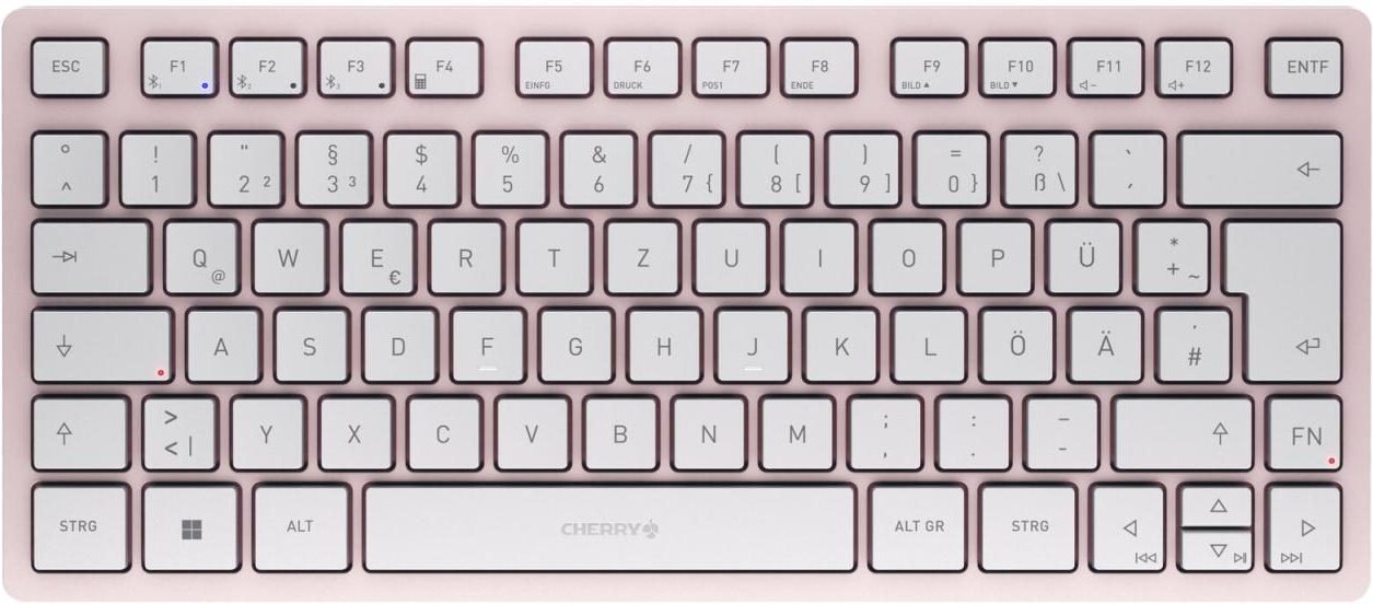 Cherry Tastatur kabellos KW7100 MINI BT kirschblüte