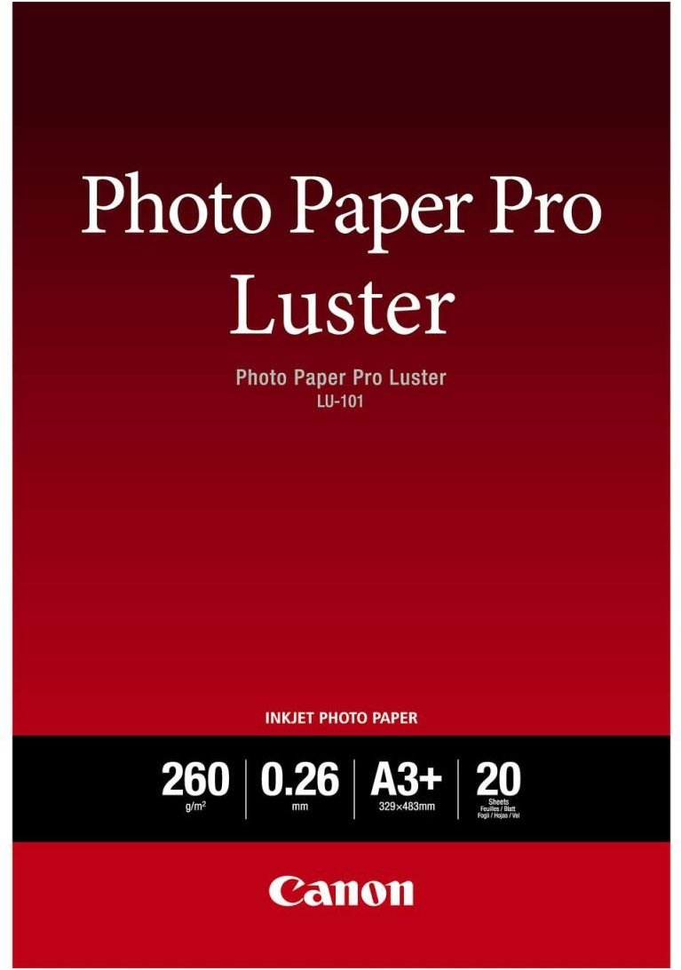 Canon LU-101 Luster Fotopapier Pro A3+ 329x423mm 260 g/m² - 20 Blatt