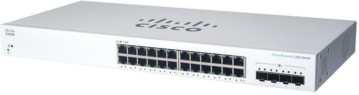 Cisco Switch Business 220-Series 28-Port 1/10GbE smart managed