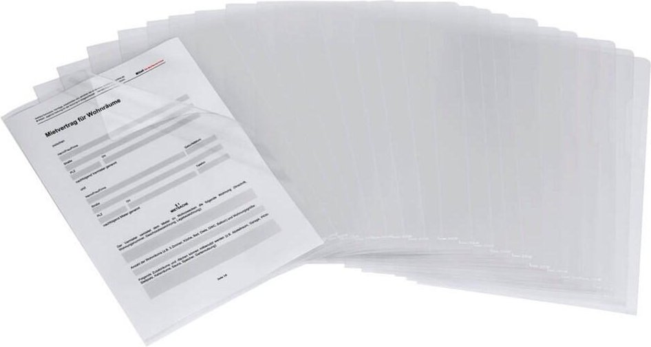 Thumbnail - bene Sichthüllen DIN A4 glasklar glatt 0,15 mm - 100 Stück