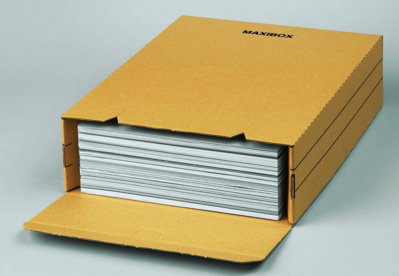 Top-Print Archivboxen für lose Dokumente 24,4 x 32,1 x 8,5 cm