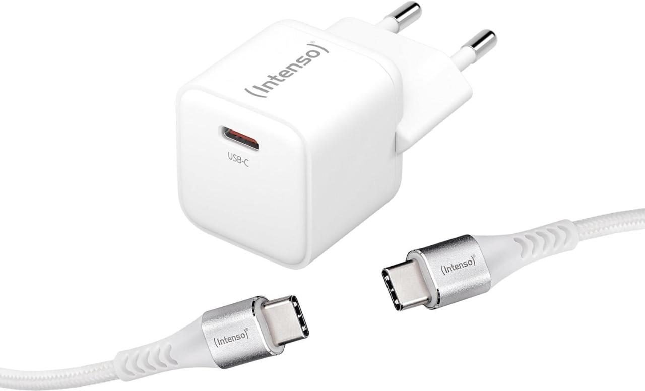 Intenso Power Adapter 30W mit USB-C zu USB-C-Kabel