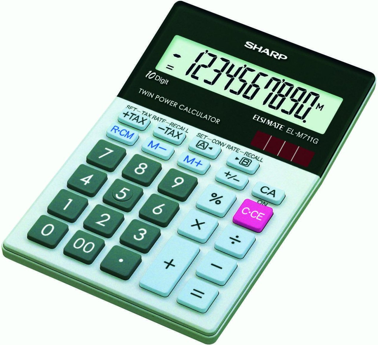 Thumbnail - Sharp Tischrechner EL-M711G lichtgrau/schwarz