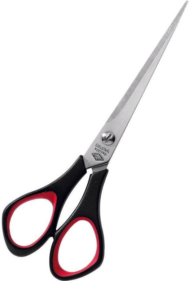 WEDO Linkshänder-Papierschere 16,0 cm - schwarz/rot
