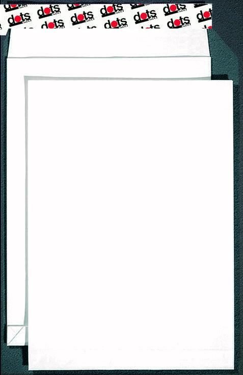 dots Versandtaschen DIN C4 weiß