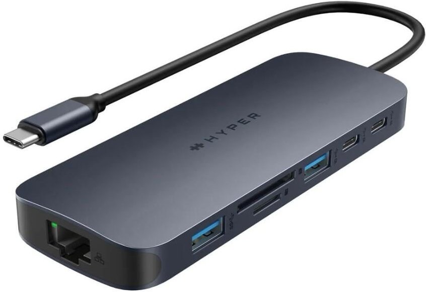 Hyper® HyperDrive EcoSmart™ Gen.2 Dual HDMI USB-C® 11-in-1 Hub w 140 W PD3.1 Pass-Thru - For MST enabled devices