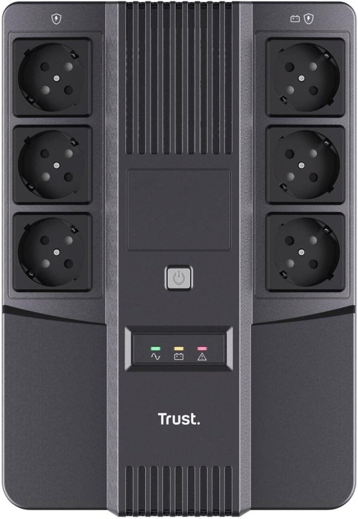 Trust Maxxon 800 VA unterbrechungsfreie Stromversorgung (USV) - Schwarz