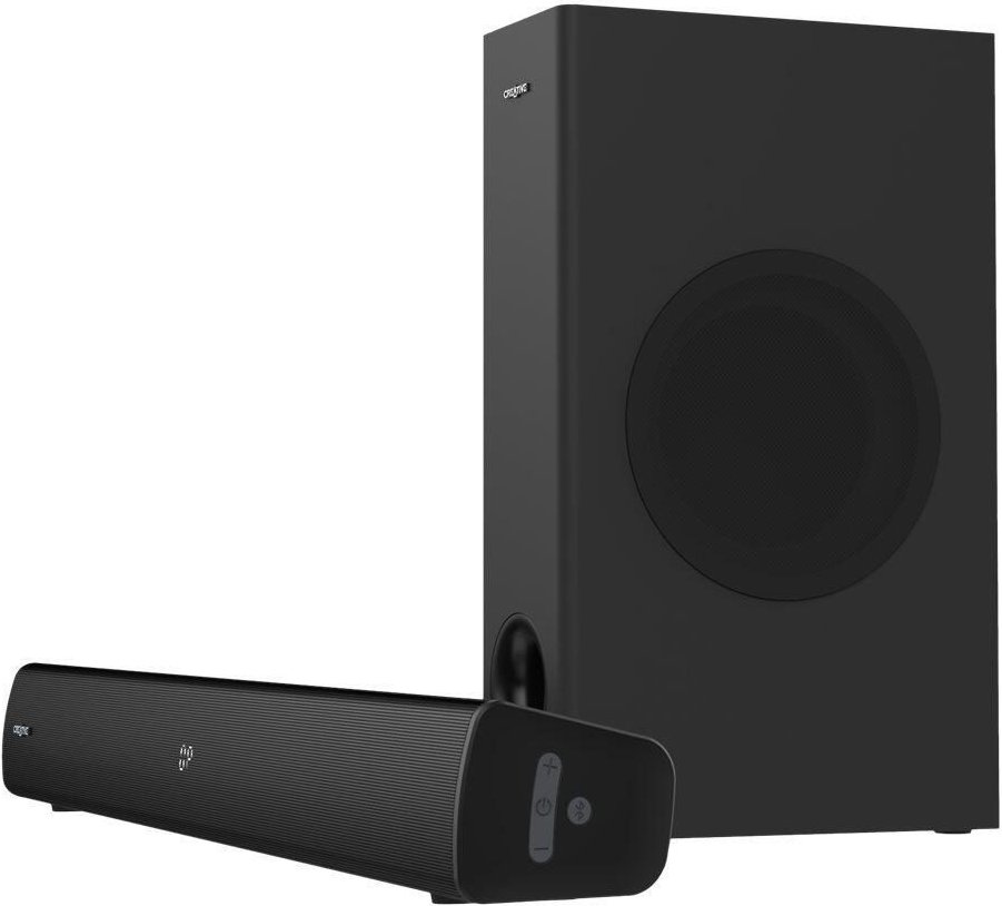 Creative Labs Creative Stage V2 - Soundleistensystem - für TV/Monitor - 2.1-Kanal - kabellos - Bluetooth - 80 Watt (Gesa