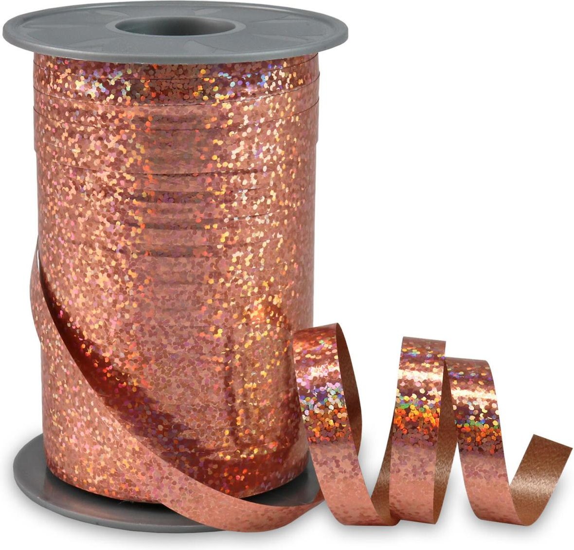 PRÄSENT Geschenkband Holly 10 mm x 200 m rosegold