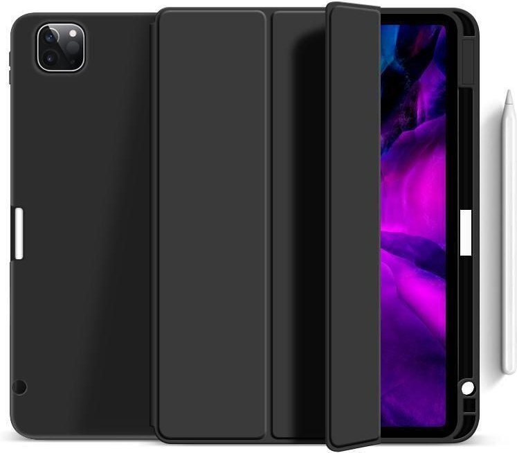 eSTUFF MIAMI Pencil Case für das iPad Air 13" (2024) - Black PU leather/Clear