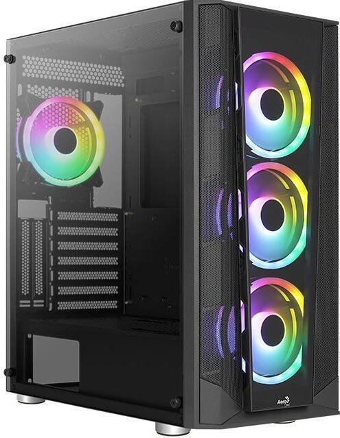 Aerocool PC Gehäuse Prism ARGB Midi-Tower Schwarz