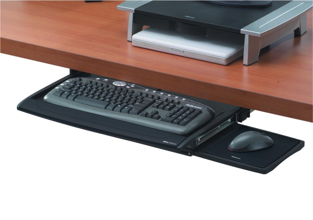 Fellowes Tastaturauszug mit Mausablage schwarz