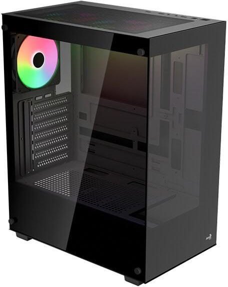 AeroCool PC Gehäuse Pivot-G-BK-v3 Mid-Tower Schwarz