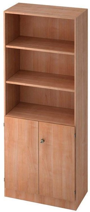 HAMMERBACHER Regalschrank V6770, V6770/N/N/SG nussbaum