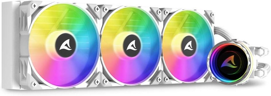 Thumbnail - 0 Sharkoon S90 RGB - White kompakte All-in-One-Wasserkühlung