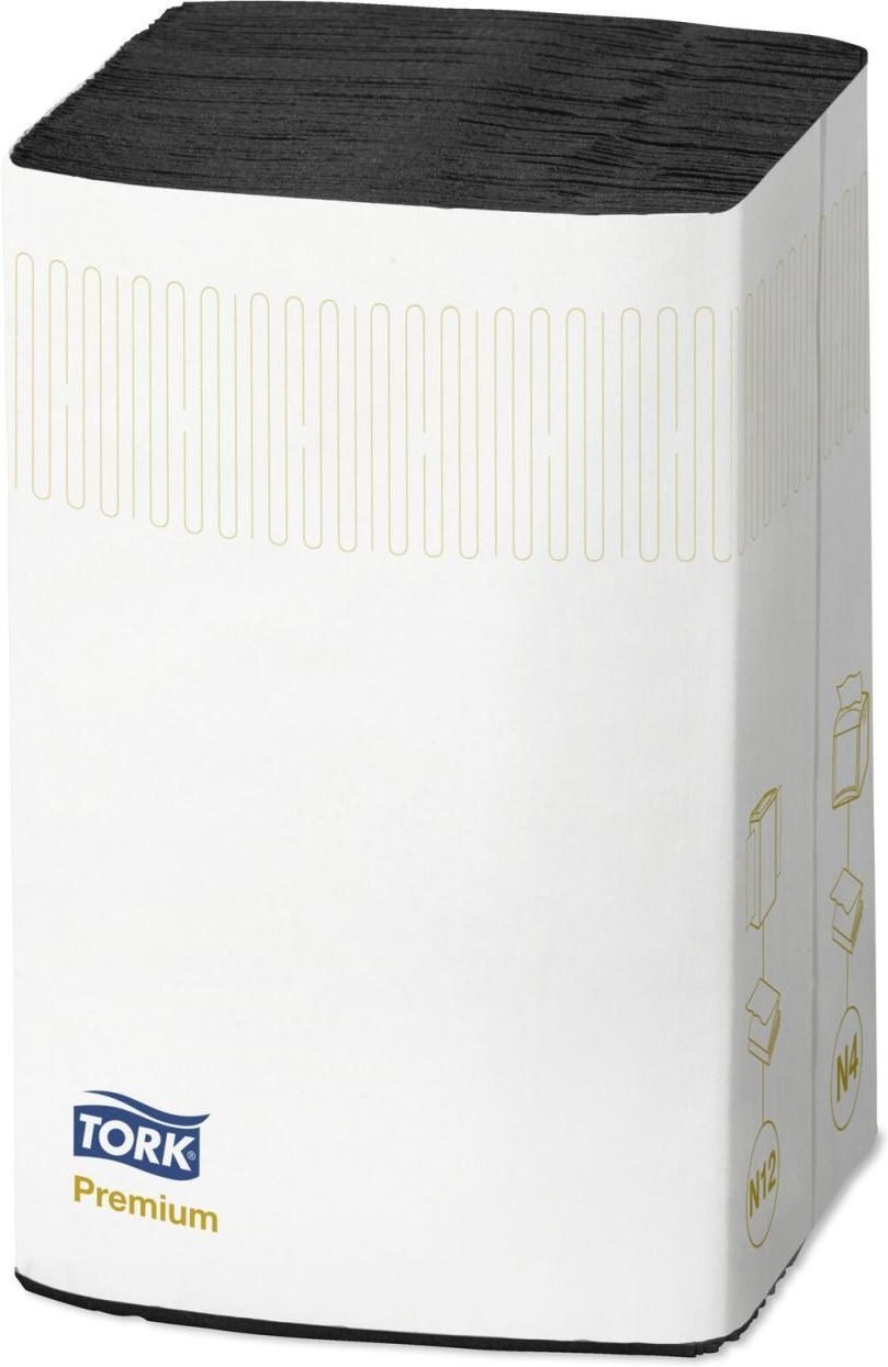 Thumbnail - TORK Servietten 16,5 x 21,3 cm 2-lagig schwarz