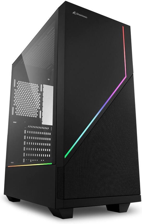 Sharkoon PC Gehäuse RGB FLOW ATX schwarz